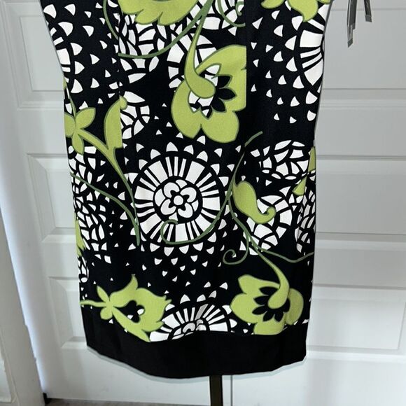 ALYX black and green print dress size 6P NEW - Picture 3 of 7